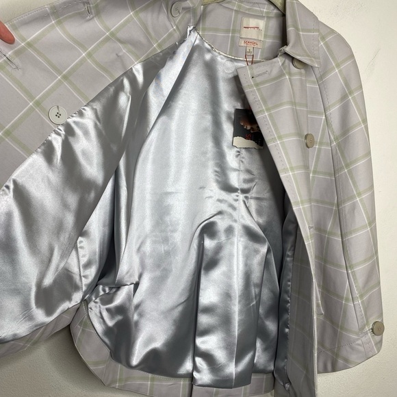 Limited x Scandal grey plaid trench cape - Picture 8 of 12